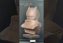 Batman 3d model #3d #zbrush #3dprinting #3dmodel #3dprint #3dart #batman