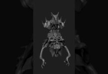 com4_0136 | Zbrush Timelapse | #zbrush #3dmodeling #3d #character #creature #shorts