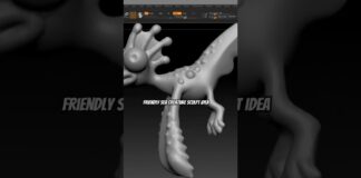 Friendly sea creature idea sculpt #zbrush