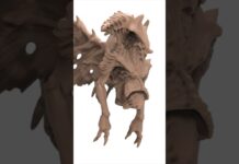 COFUMONS_085 | #zbrush #shorts #characterdesign #3d #3dmodeling #creature #timelapse