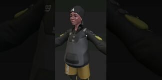 Fixing some texture problems. #blender3d #zbrush #unrealengine #3d #cyberpunk2077