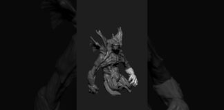 com4_0134 | Zbrush Timelapse | #zbrush #3dmodeling #3d #character #creature #shorts