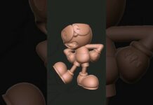 Cuphead | 3d model | #shorts #3d #cuphead #3dmodel #zbrush