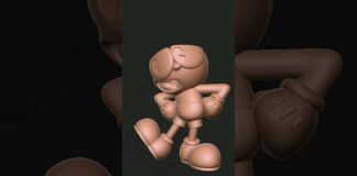 Cuphead | 3d model | #shorts #3d #cuphead #3dmodel #zbrush