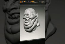 Fat Dracula speed sculpt #zbrush #sculpting #3dart