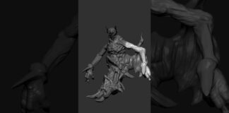 com4_0128 | Zbrush Timelapse | #zbrush #3dmodeling #3d #character #creature #shorts