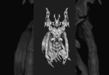 com4_0124 | Zbrush Timelapse | #zbrush #3dmodeling #3d #character #creature #shorts