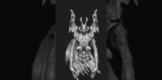 com4_0124 | Zbrush Timelapse | #zbrush #3dmodeling #3d #character #creature #shorts