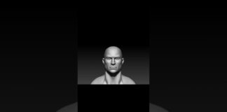 Male head sculpt in Zbrush#blender #blender3d #zbrush #3dmodel #anatomy #blendertutorial #malehead