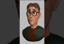 Zbrush turntable character (Adventurer) 🤓 #shorts #zbrush #3d