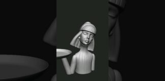 Girl #3d #zbrush #3dprinting #3dmodel #3dprint #3dart