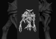 com4_0130 | Zbrush Timelapse | #zbrush #3dmodeling #3d #character #creature #shorts