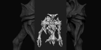 com4_0130 | Zbrush Timelapse | #zbrush #3dmodeling #3d #character #creature #shorts