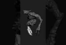 com4_0116 | Zbrush Timelapse | #zbrush #3dmodeling #3d #character #creature #shorts
