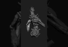 com4_0125 | Zbrush Timelapse | #zbrush #3dmodeling #3d #character #creature #shorts