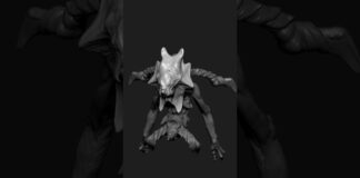 com4_0133 | Zbrush Timelapse | #zbrush #3dmodeling #3d #character #creature #shorts