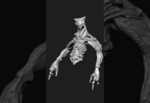 com4_113 | Zbrush Timelapse | #zbrush #3dmodeling #3d #character #creature #shorts