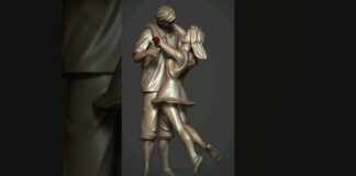 Couple✏️🖌️ #zbrush #anatomy #shorts #couple