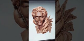 Krishna hair sculpting process #zbrush #sculpting #art #krishna