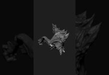 com4_0127 | Zbrush Timelapse | #zbrush #3dmodeling #3d #character #creature #shorts
