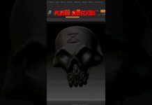 skull design💀☠🔞 #skull #skullgirls #skulls #3d #zbrush #design #art #animation #3dart #3danimation