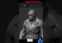Zbrush Brushes #sculpture #3d #art #creature #character