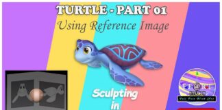 Sculpting Stylized Turtle in Zbrush – PART 01 ( Using Reference Image) /Beginners / Tips & Tricks