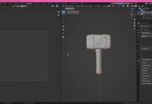Birşeyler Modelleyelim – Stylized Hammer #Blender3d #substancepainter #Zbrush