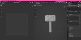 Birşeyler Modelleyelim – Stylized Hammer #Blender3d #substancepainter #Zbrush