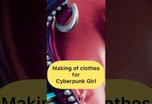 Making of clothes for Cyberpunk Girl. #cg #characterartist #3dcharacter #zbrush #arnoldrender