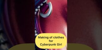 Making of clothes for Cyberpunk Girl. #cg #characterartist #3dcharacter #zbrush #arnoldrender