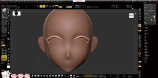 ZBrush 单马尾少女角色雕刻教程。zbrush基础教程