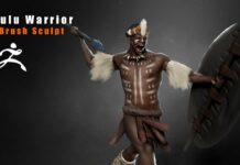 zulu character sculpt – zbrush timelapse