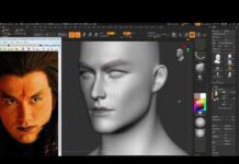 【ZBrush教程】建模师挑战写实人物建模,仙剑三魔尊重楼(二)