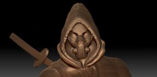 Кибер – ниндзя 🥷 #zbrush #zbrushart #zbrushmodel