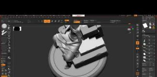【ZBrush教程】建模师3小时挑战,原神岩神模型雕刻!(四)