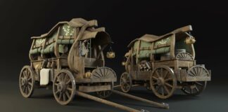 Sendarian Wagon | #Blender #ZBrush #SubstancePainter