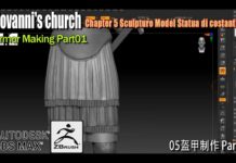 # 3ds max #zbrush # corona render#05盔甲制作 Part01