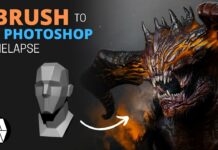 ZBrush to Photoshop Timelapse – ‘Demon’ Concept