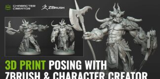 3D Printing and Character Posing with ZBrush and Character Creator | One Sculpture Infinite Poses