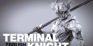 Terminal Knight ZBrush Timelapse