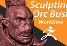 Orc Sculpt Zbrush workflow