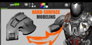 Hard Surface Suit piece