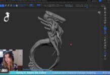 Creature & Character Concept Sculpting – Ashley A. Adams “A_Cubed” – ZBrush 2023