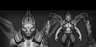 AlienOutlaws 3 Zbrush Creature and Hardsurface Sculpting Process