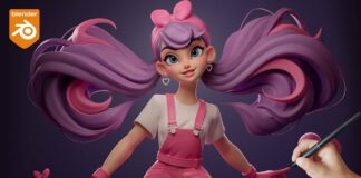 Sculpt Appealing Characters in Blender Time Lapse