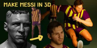 Create messi using zbrush, meta human, unreal engine5