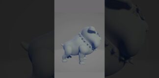 3D Model | Bulldog Character | Sculpted in ZBrush