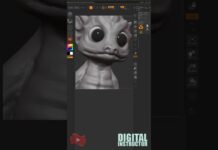 ZBrush Cartoon Character Sculpting @sizzonnz #shorts #3dmodeling #zbrush #3d #viral
