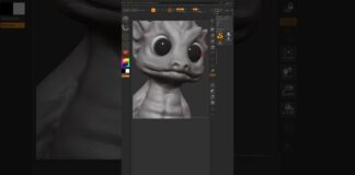 ZBrush Cartoon Character Sculpting @sizzonnz #shorts #3dmodeling #zbrush #3d #viral